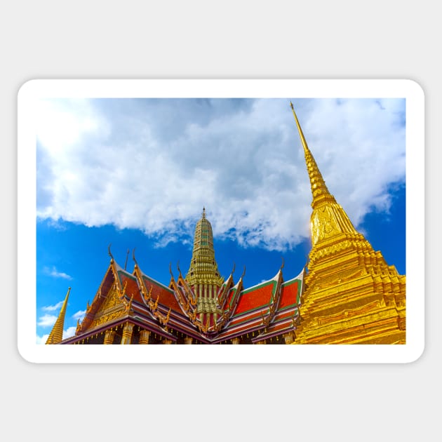 Temple of the Emerald Buddha, Bangkok Sticker by BrianPShaw